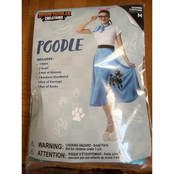 Spooktacular Creations Women’s Poodle Skirt Costume size Medium NWT - Picture 2 of 3